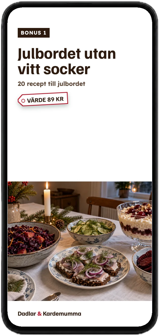 Julbordet utan vitt socker
